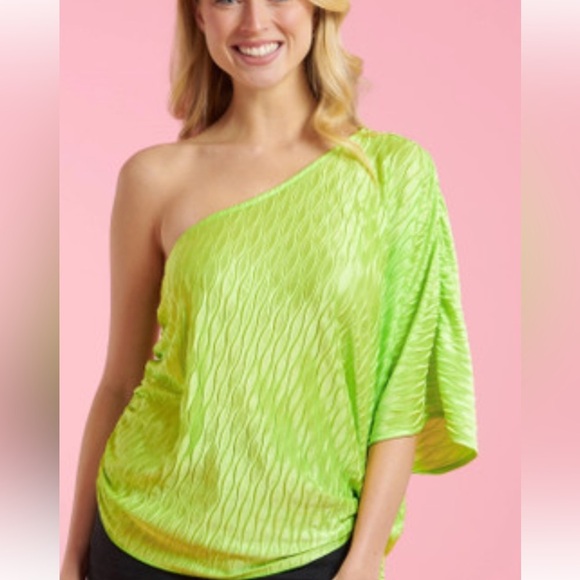 glam One Shoulder Top Size Large - Picture 1 of 7